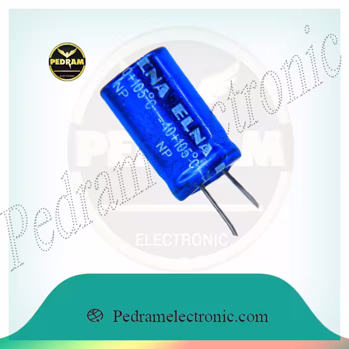 خازن بی پلار 3.3MF 100V BP BLUE