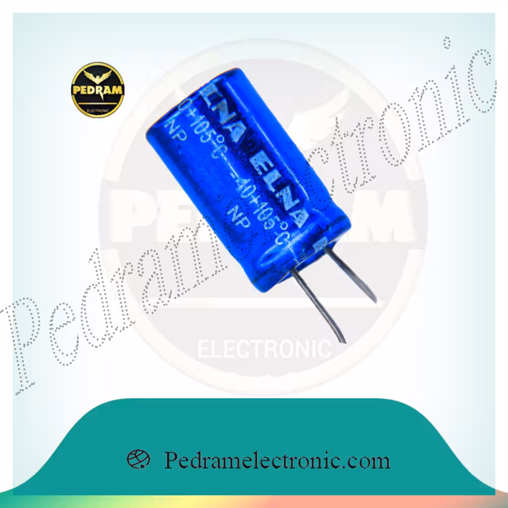 خازن بی پلار 3.3MF 100V BP BLUE