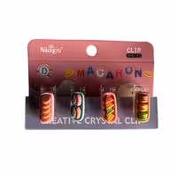 گیره شیشه ای فانتزی طرح ماکارون