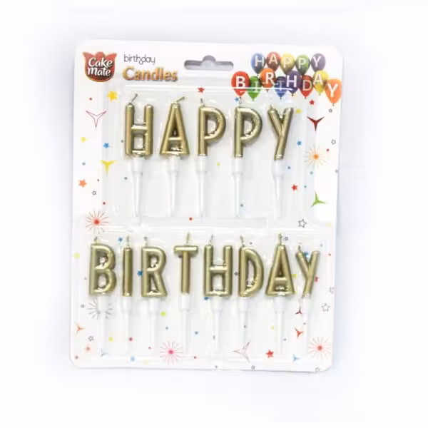 شمع هپی طلایی