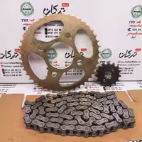 ست دنده ( طبق ) زنجیر جلو و چرخ عقب همراه با زنجیر موتور پالس NS 150 ان اس و AS 150 ای اس کیفیت درجه 1