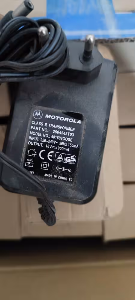 اداپتور 18 ولت 900 میلی امپر موتورولا    سیم مس اصل ترانسی