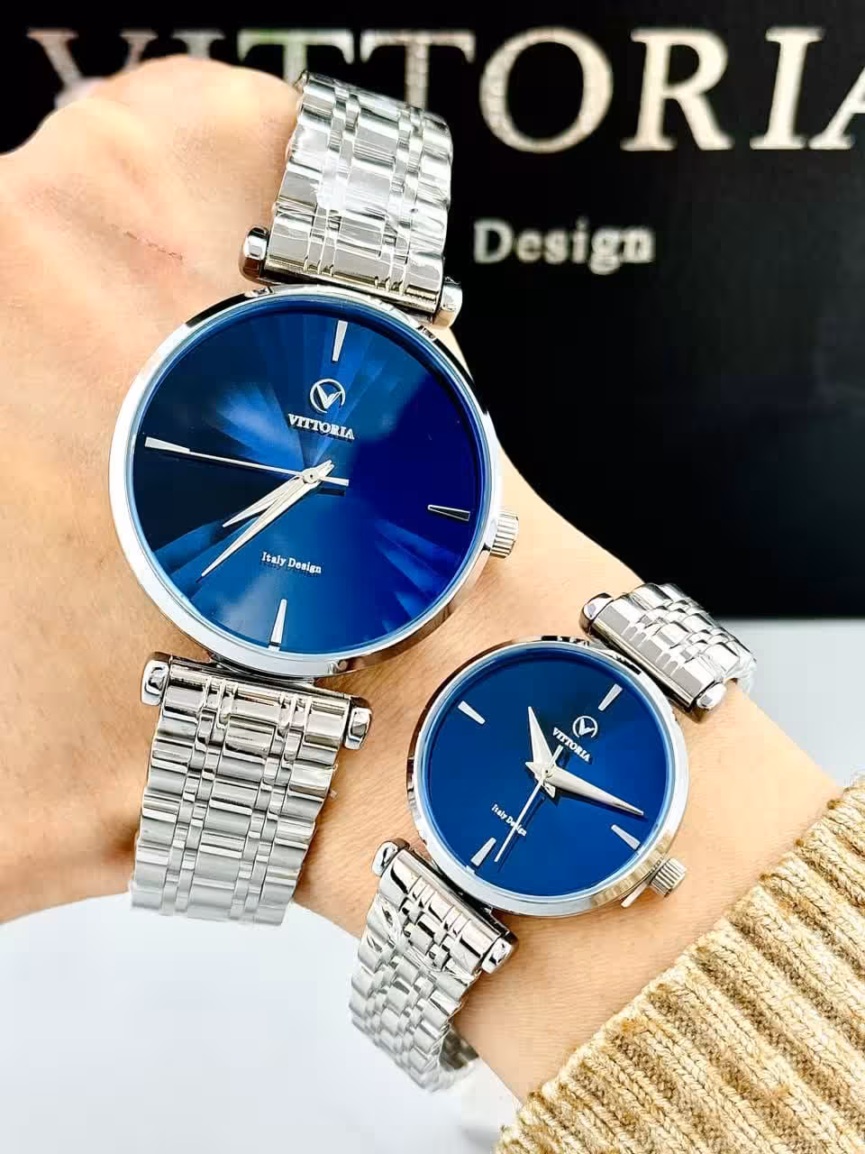 ساعت اورجینال ست ویتوریا مدل VITTORIA VT3462G VT3462L SB