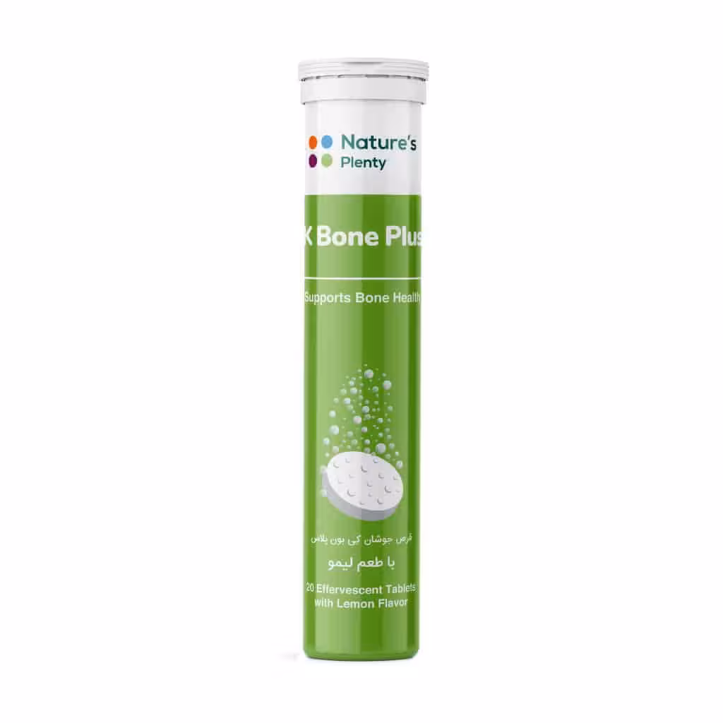 قرص جوشان کی بون پلاس نیچرز پلنتی 20 عدد | Natures Plenty K Bone Plus Effervescent Tabs