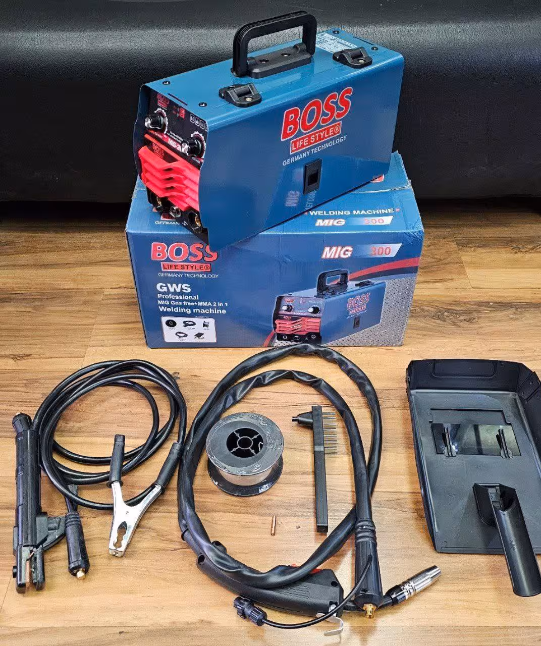 اینورتر جوشکاری CO2 تو پودری 2 کاره باس 300 آمپر مدل MIG300