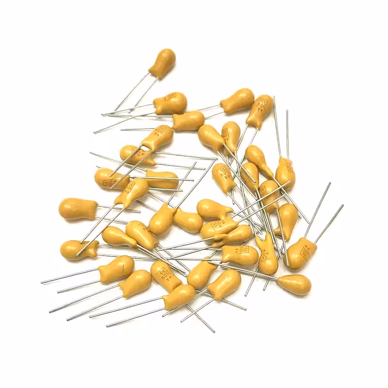 خازن تانتالیوم اشکی 10 میکروفاراد 25 ولت