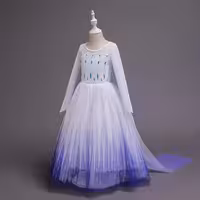 لباس پرنسس السا سفید سایز 150 Modernita