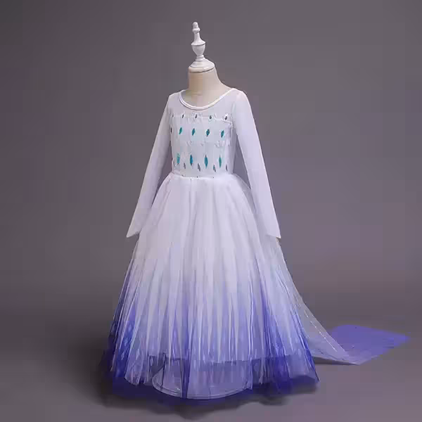 لباس پرنسس السا سفید سایز 150 Modernita