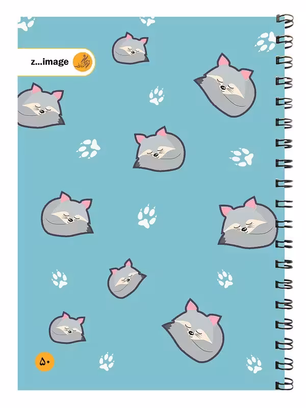 دفتر مقوایی سیمی 50 برگ زیماژ کد 11219Zimage