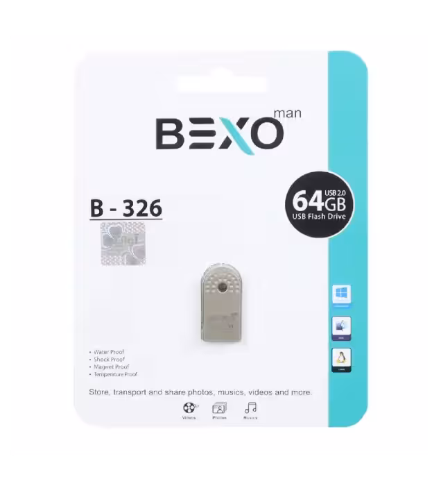 فلش مموری بکسو  64 گیگابایت مدل B-326 USB2.0