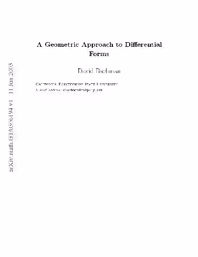 خرید و دانلود نسخه کامل کتاب A Geometric Approach to Differential forms