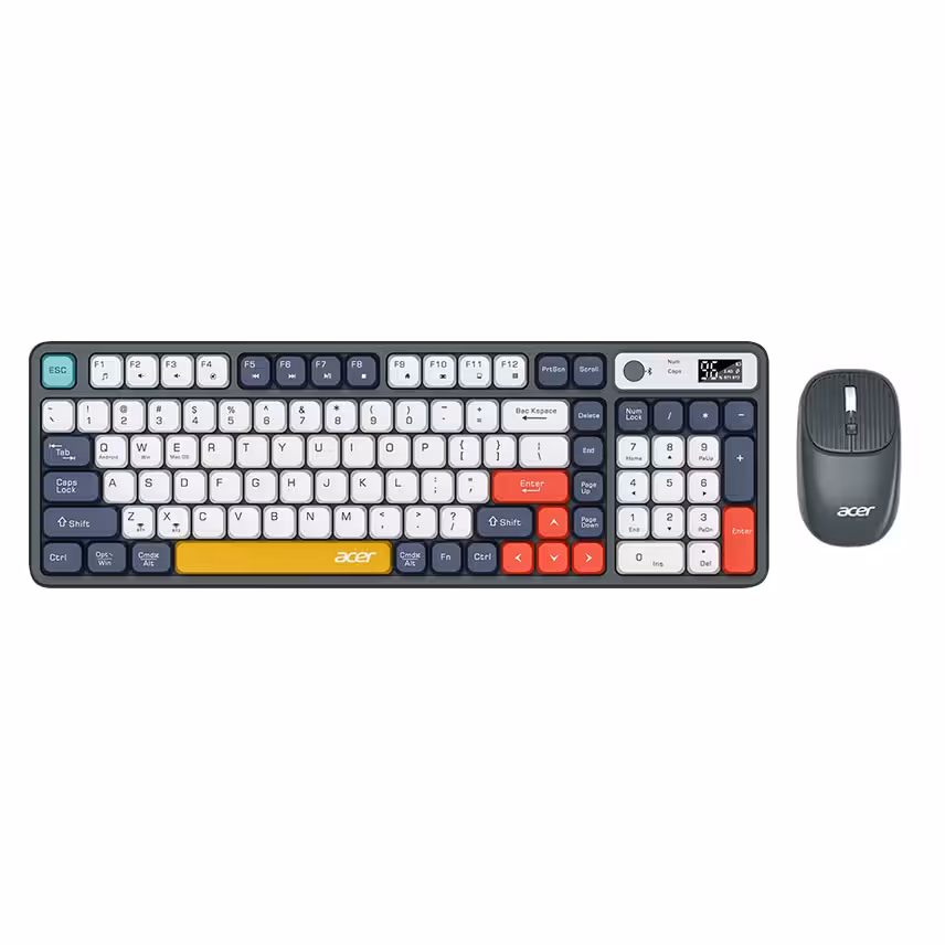 ست موس و کیبورد ایسر مدل Acer OKR232 Mouse And Keyboard 100-Key Set Wireless Bluetooth - پی بی 360