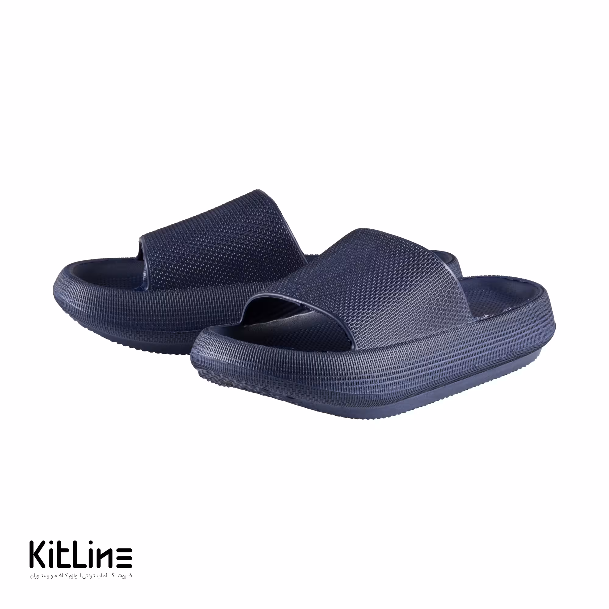 دمپایی مردانه سرمه ای نیکتا مدل M-183-S