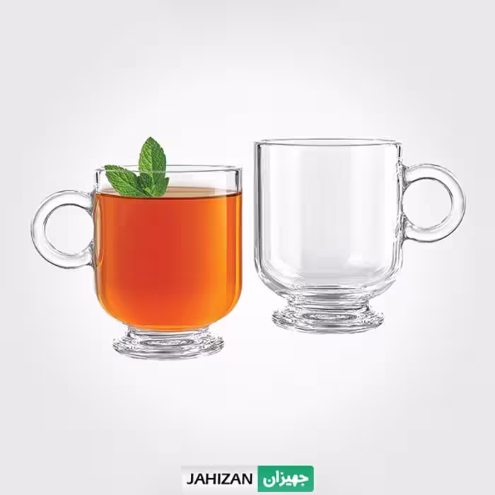فنجان شیشه ای پایه دار لیمون کد 2484