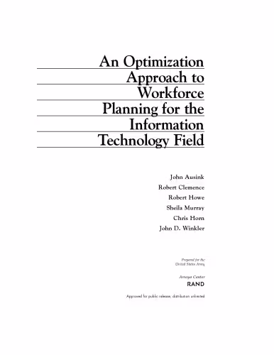 خرید و دانلود نسخه کامل کتاب An Optimization Approach to Workforce Planning for the Information Technology Field