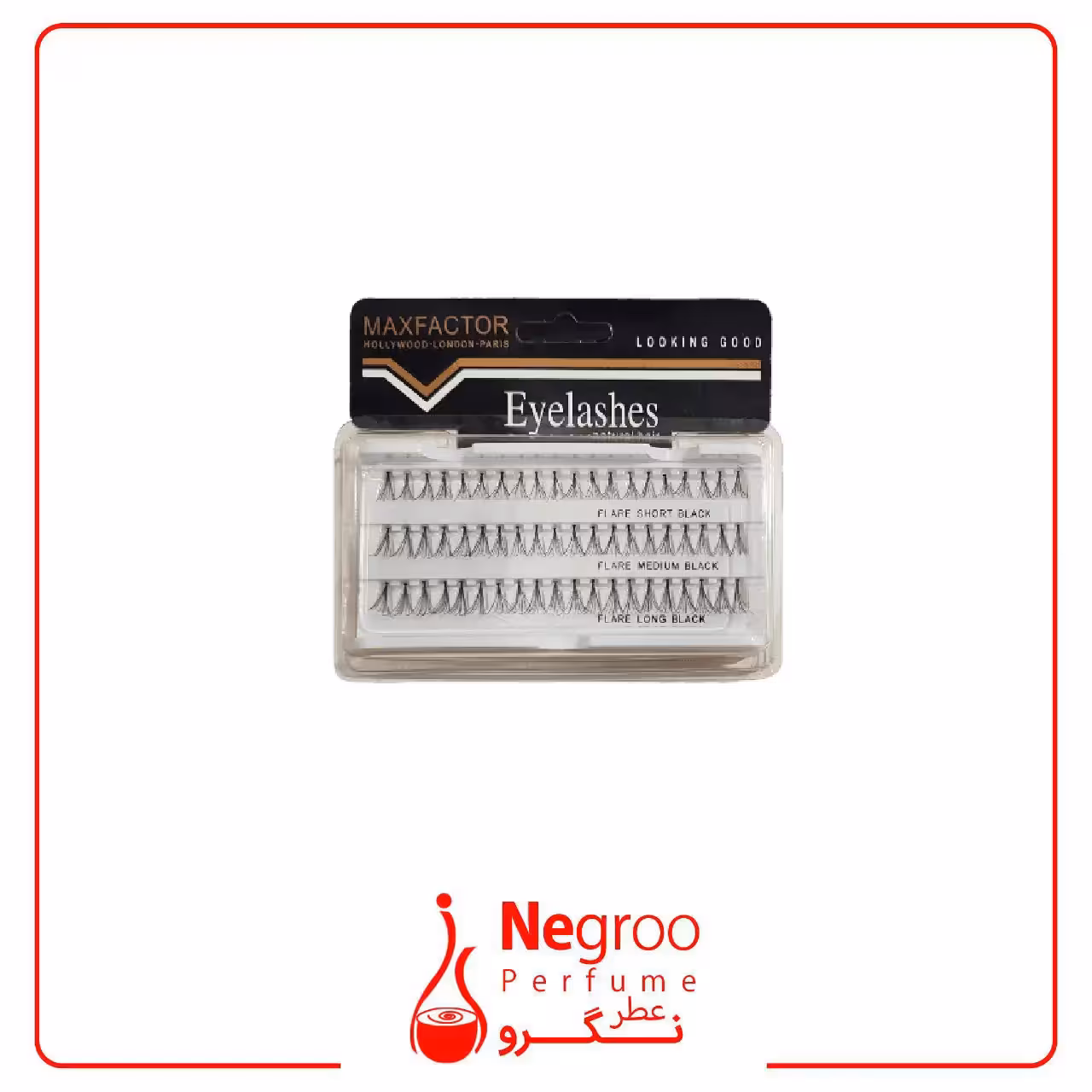 مژه مصنوعی مکس فکتور مدل تکی،سه سایز