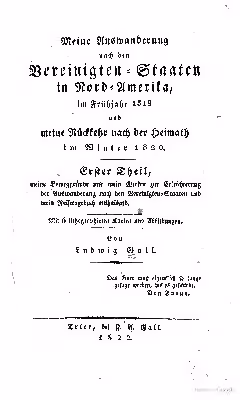 خرید و دانلود نسخه کامل کتاب Meine Auswanderung nach den Vereinigten Staaten von Nord-Amerika, im Frühjahr 1819 und meine Rückkehr nach der Heimath im Winter 1820