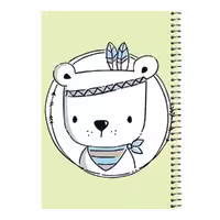 دفتر مشق 80 برگ اس جی مدل خرس سرخپوست