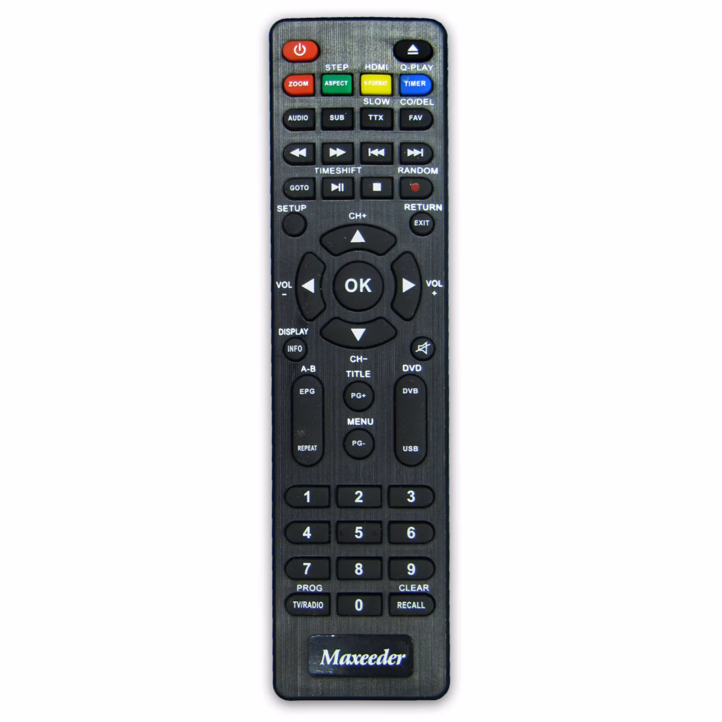 کنترل گیرنده دیجیتال مکسیدر MAXEEDER مدل MX-1 (DVD خور)