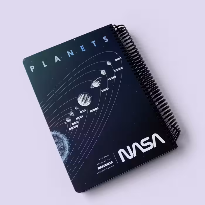 دفتر خط‌دار فانتزی ناسا سورمه ای لنگو (Lango)