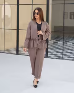 کت شلوار چین دار عروسکی