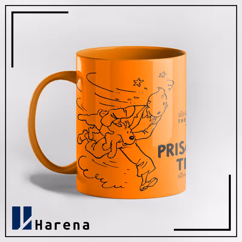 ماگ تمام رنگی معبد خورشید نارنجی