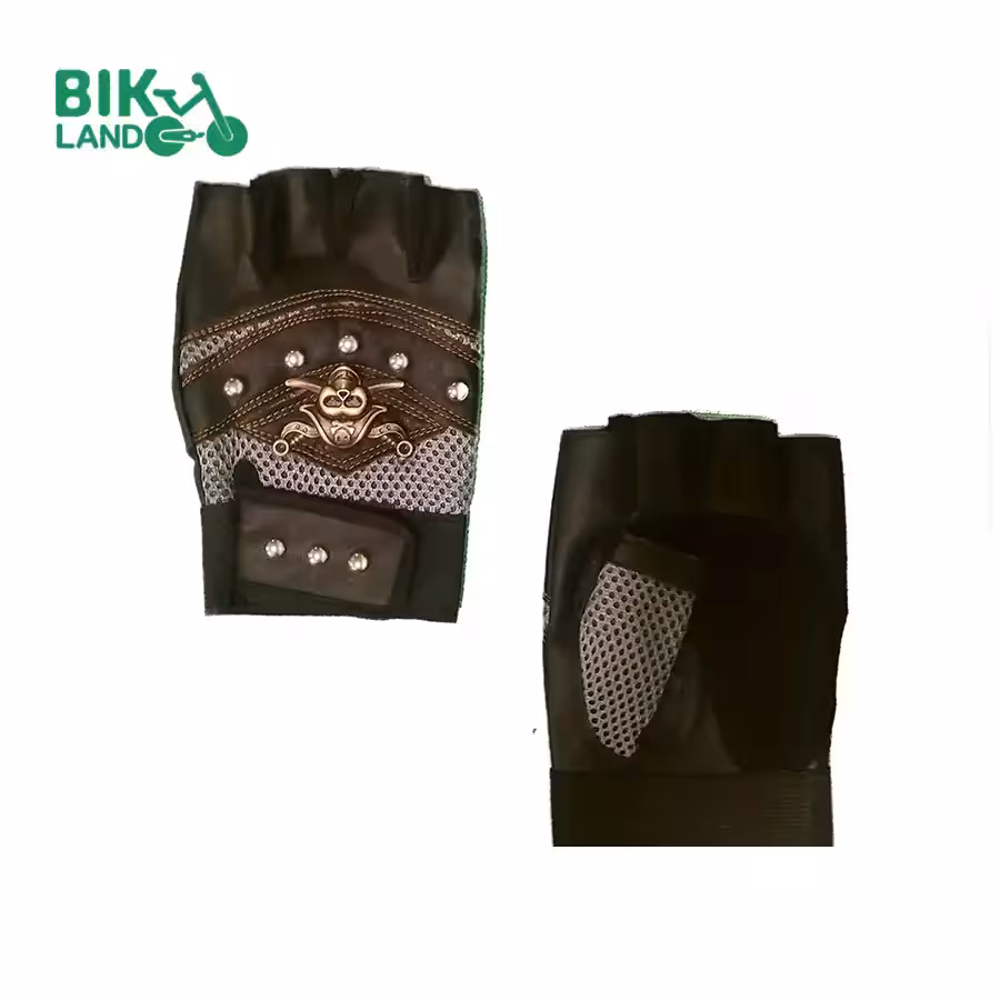 دستکش دوچرخه سواری مدل اسکلتی101055