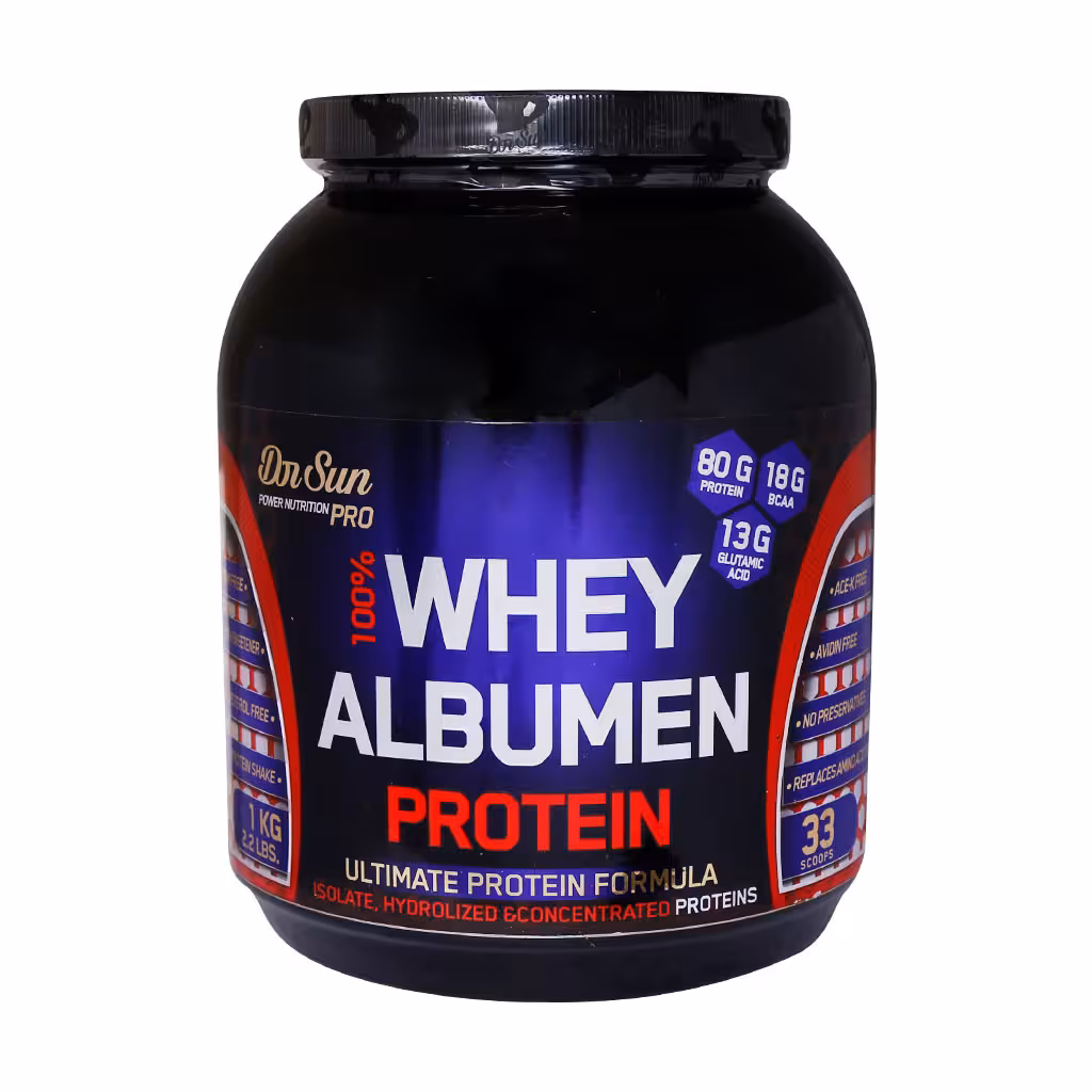 پودر پروتئین وی آلبومین دکتر سان 1000 گرمDr.Sun Whey Albumen Protein Powder 1000 g