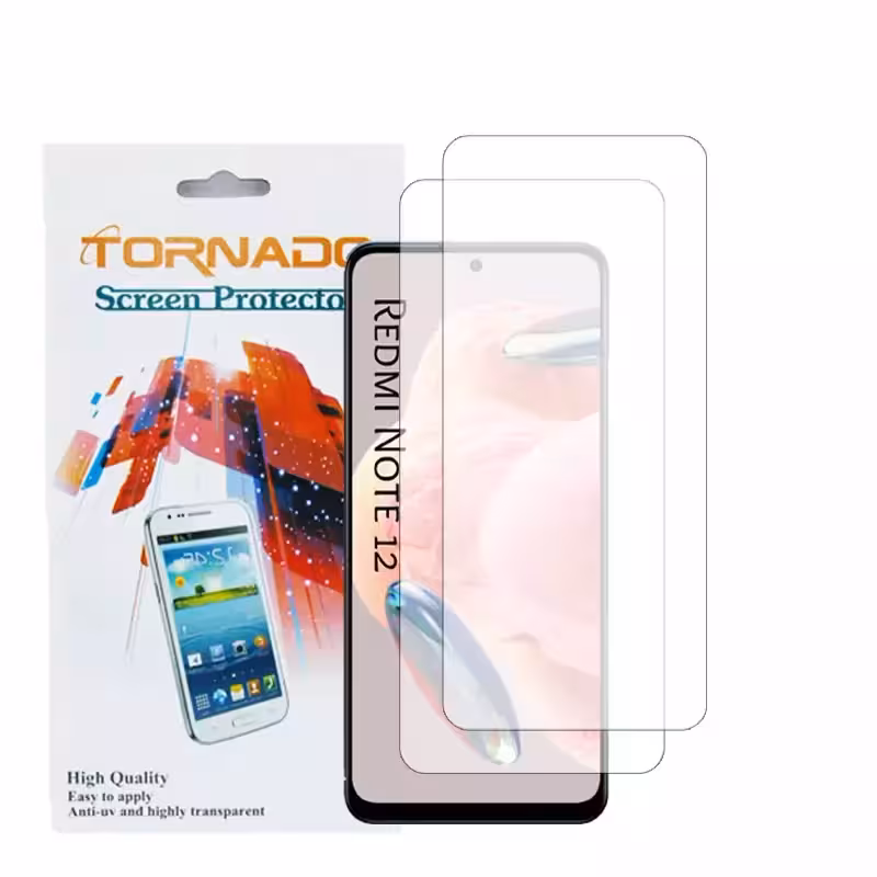 گلس محافظ صفحه نمایش تورنادو مدل نانو گلس مناسب موبایل شیائومی Note 12 بسته 2 عددی