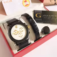 ست ساعت و دستبند و انگشتر مردانه 415470570