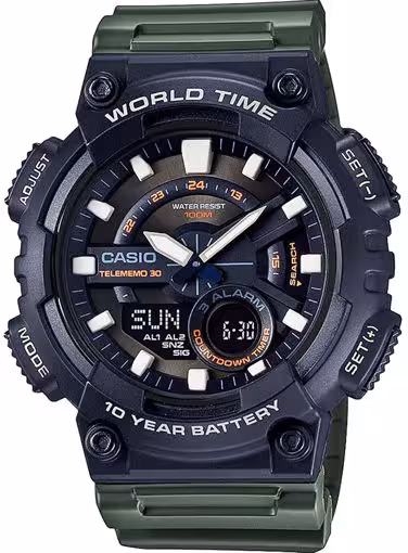 ساعت مچی مردانه کاسیو casio اورجینال مدل AEQ-110W-3AVDF