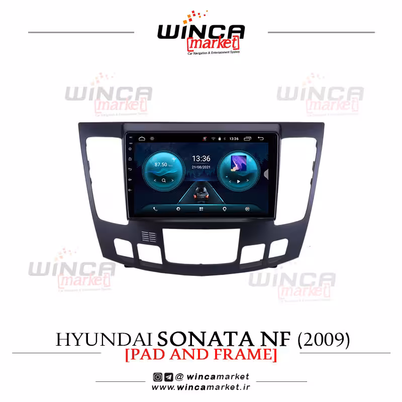 مانیتور فابریک اندروید هیوندای سوناتا ان اف NF 2010-15 سری اس S400 پلاس وینکا WINCA مدل RS855