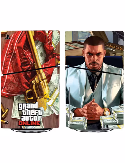 اسکین پی اس 5 اسلیم استاندارد برند گیم‌آور طرح GTA کد E