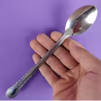 قاشق شربت استیل وکیوم مدل دلی بسته 12 عددی