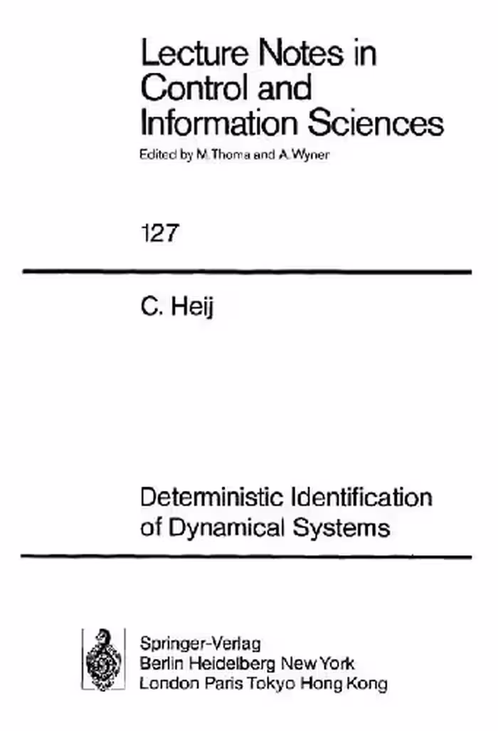 خرید و دانلود نسخه کامل کتاب Deterministic identification of dynamical systems