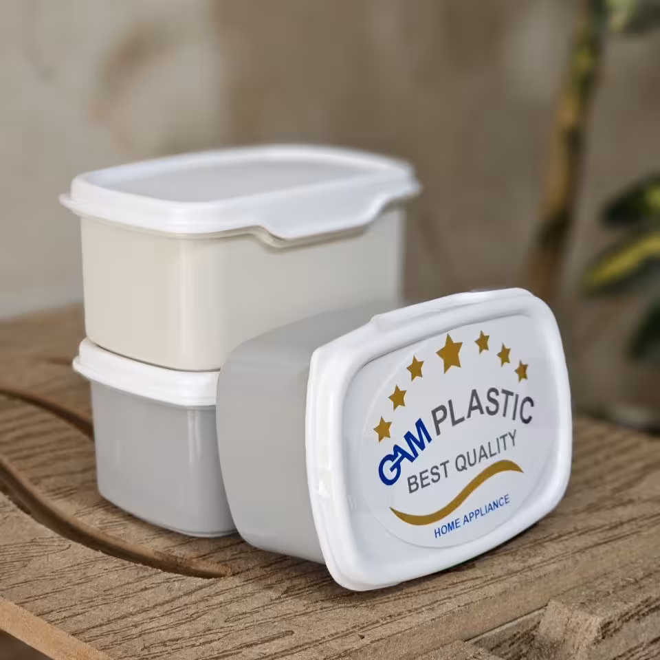 ظرف نگهدارنده غذا 3عددی نقلی ظرف غذا پلاستیکی کوچک