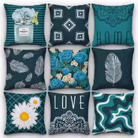 کاور کوسن کد 123 (ست سبزآبی)