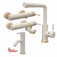 ست شیرالات شودر مدل مارینو شیری طلایی