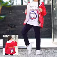 ست سه تیکه اسپورت خواهر برادری ، شیک و زیبا ، سویشرت میکرو، شلوار کتان کش، بلور نخ پنبه، رنگبندی زیبا و  جذاب 