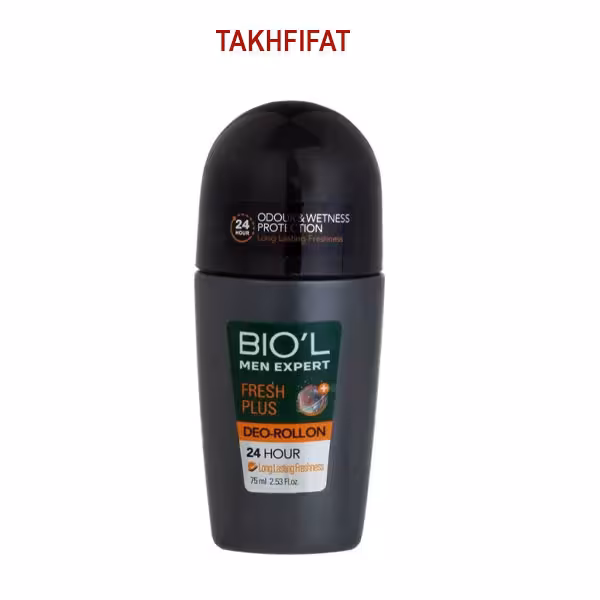 مام رول ضد تعریق مردانه بیول مدل Fresh Plus حجم 75 میلی لیتر ( Biol Fresh Plus Role On 75 ml )