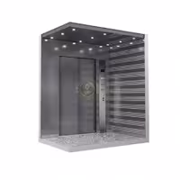 کابین آسانسور استیل نقره ای کد 10206