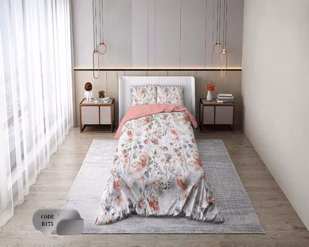 روتختی طرح گل آبرنگی کد 175