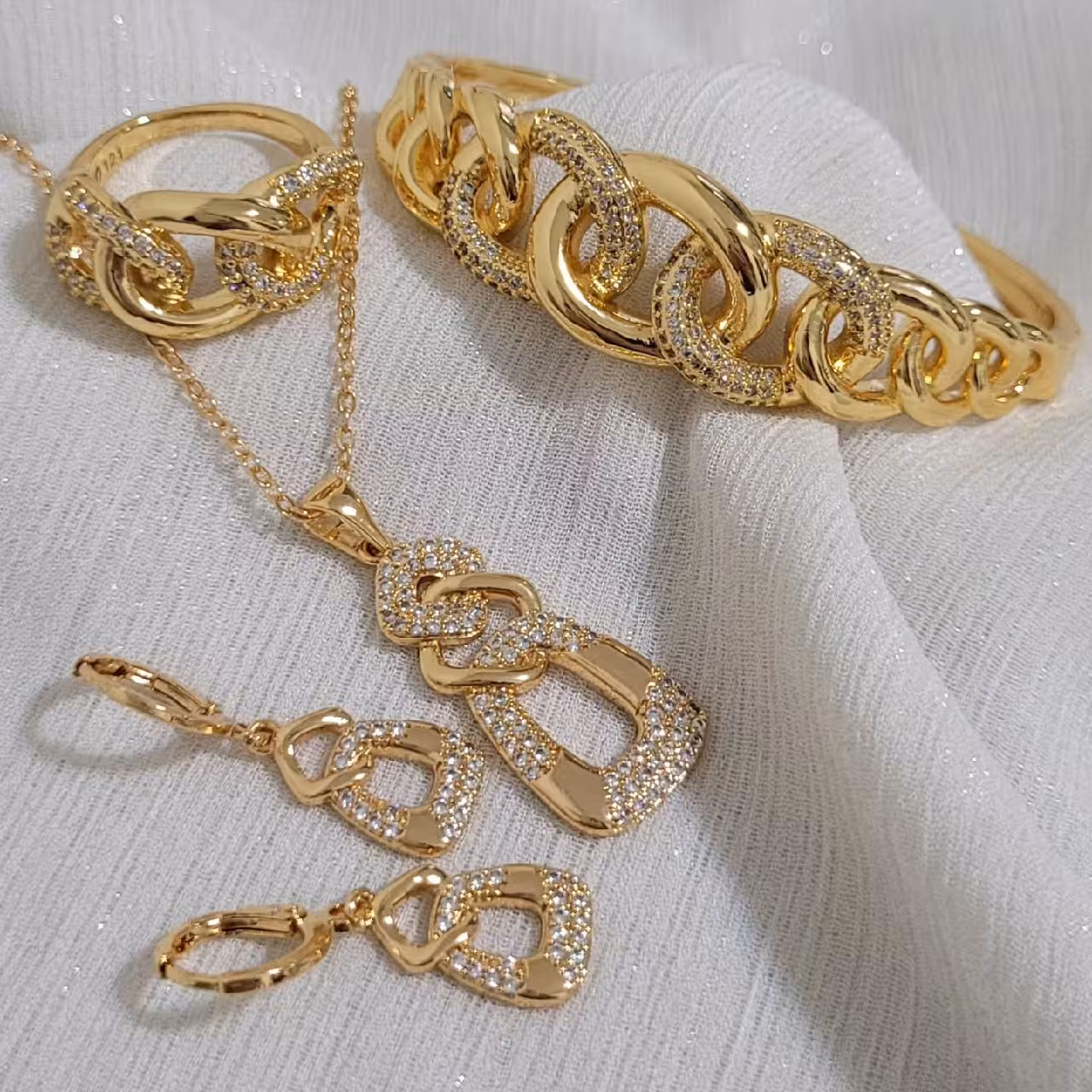 سرویس کامل زنانه،کپی طلا،رنگ ثابت،برند مطرح ژوپینگ💍