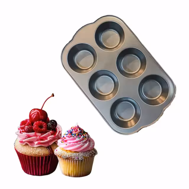 قالب تفلون مافین6عددی خارجی