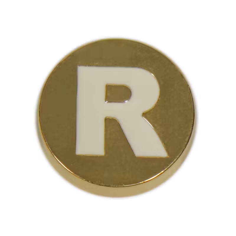 جيبيتز فلزی طرح حرف R