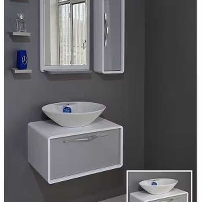 کابینت و سنگ روشویی کارینو مدل 0064 – طراحی مدرن و مقاوم (بدون آینه و باکس)