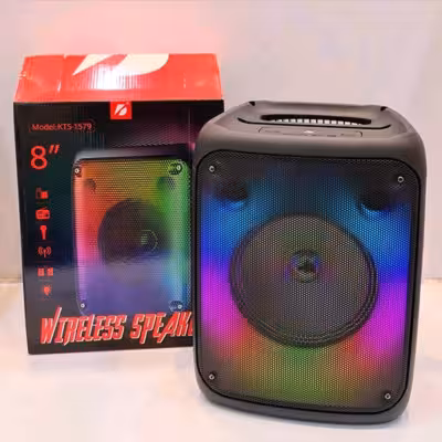اسپیکر 8 اینچ شارژری قابل حمل مدل KTS-1579