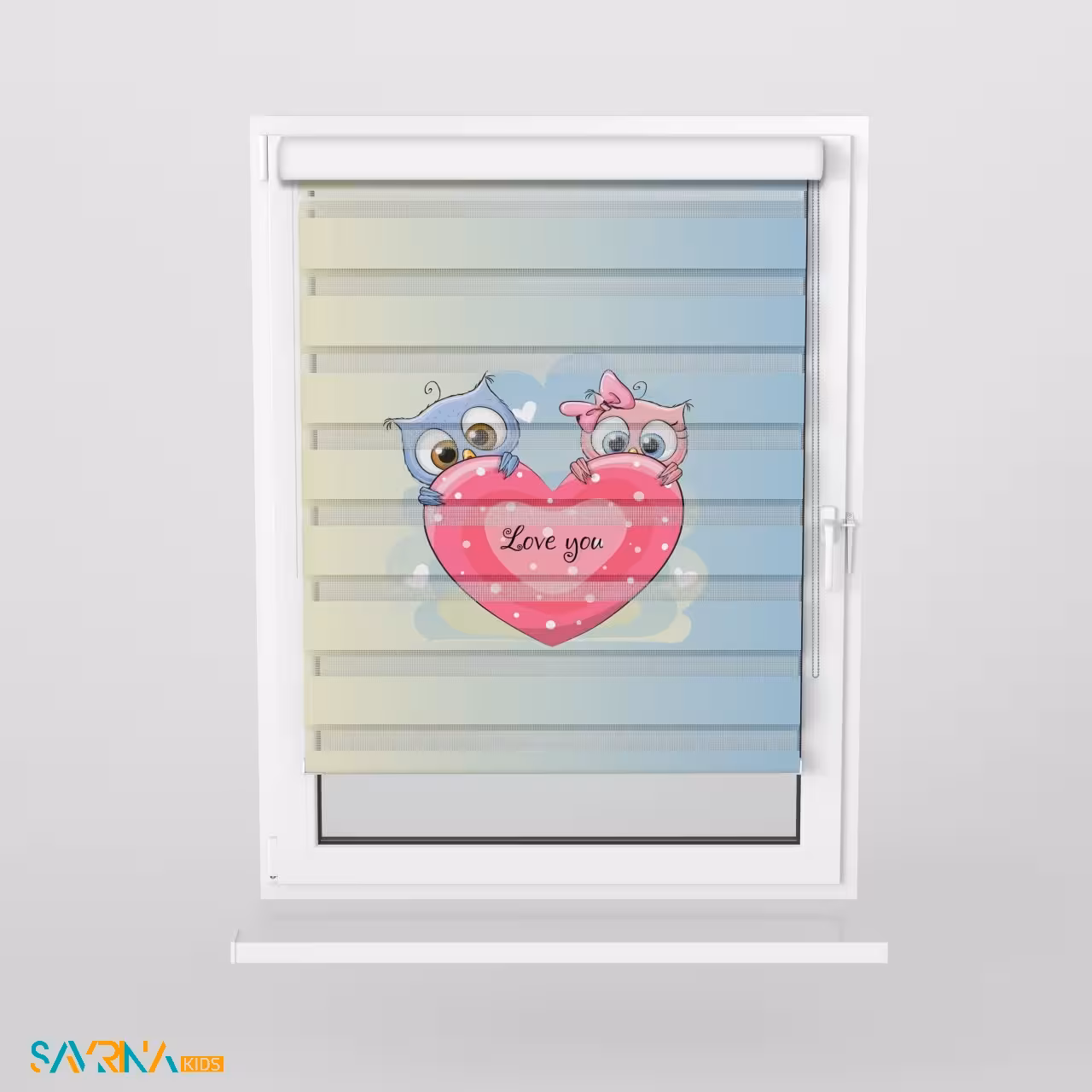 پرده زبرا بچگانه طرح جغد های بامزه کد AS1379