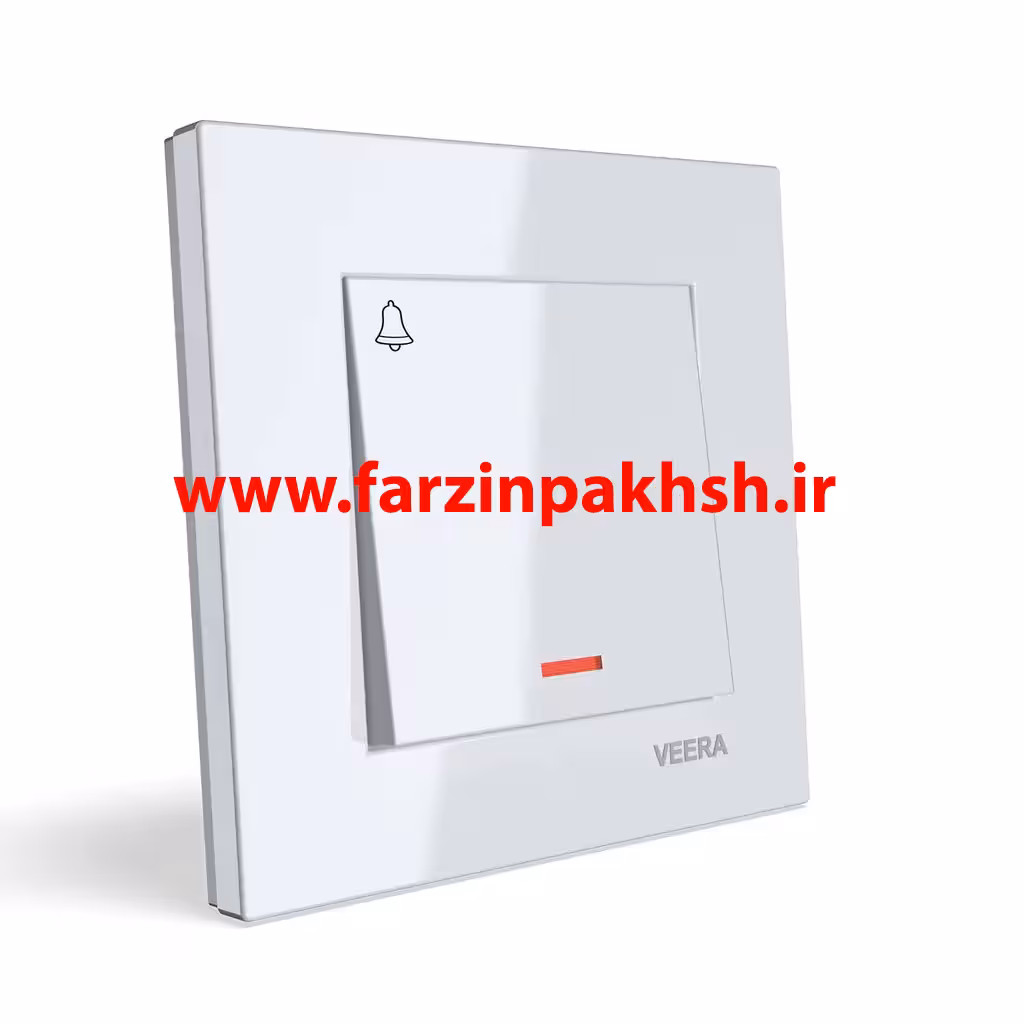 کلید شاسی زنگ توکار ویرا مدل ویرا ساده سفید