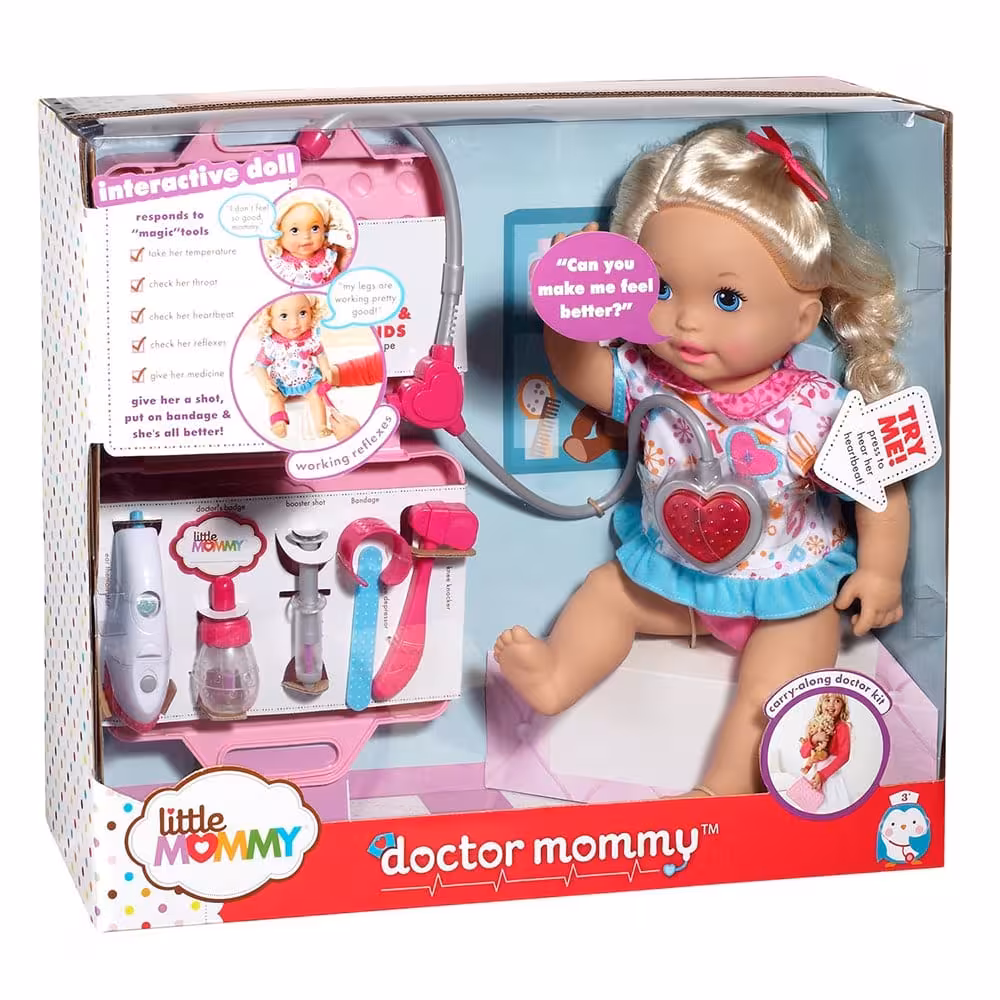عروسک Mattel Little Mommy Doctor Mommy Doll X1028